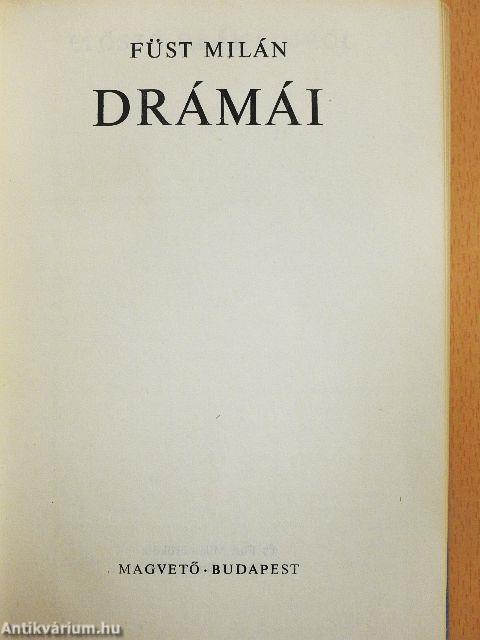 Füst Milán drámái