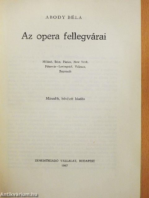 Az opera fellegvárai