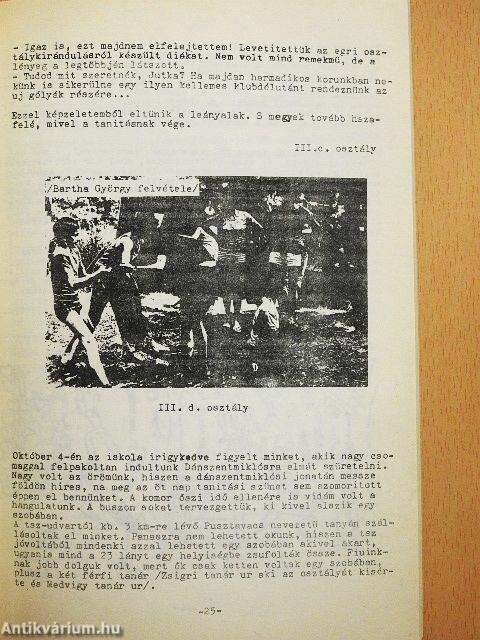 Steinmetz Miklós Gimnázium Évkönyve 1976-77.