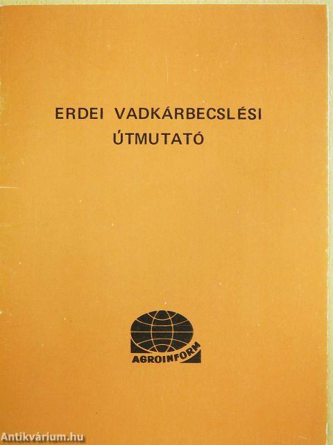 Erdei vadkárbecslési útmutató