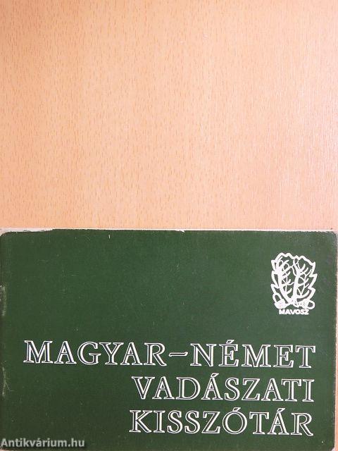 Magyar-német vadászati kisszótár