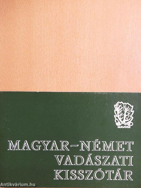 Magyar-német vadászati kisszótár