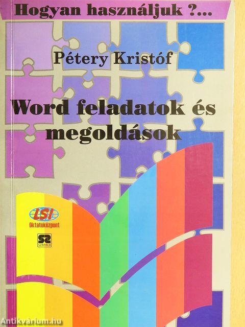 Word feladatok és megoldások