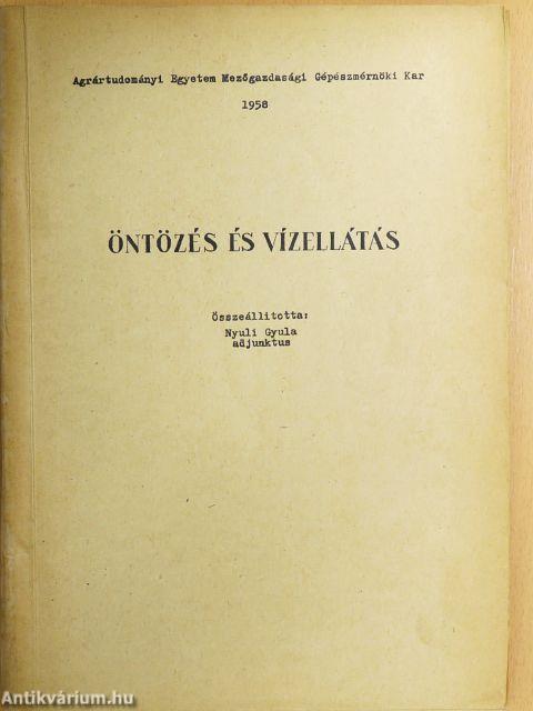 Öntözés és vízellátás