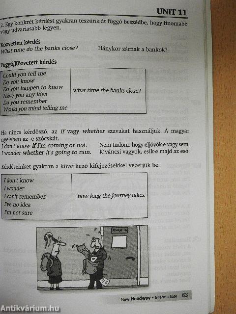 New Headway - Intermediate - Angol-magyar szójegyzék és nyelvtani összefoglaló