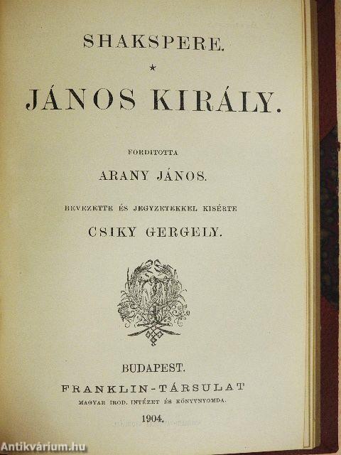 III. Richard király/Romeo és Julia/János király