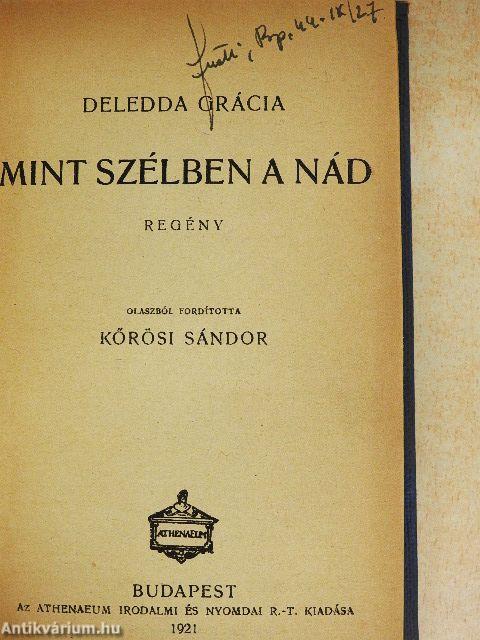 Mint szélben a nád