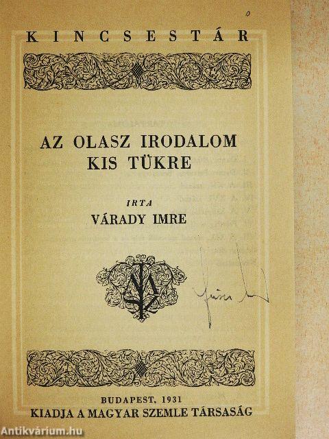 Az olasz irodalom kis tükre