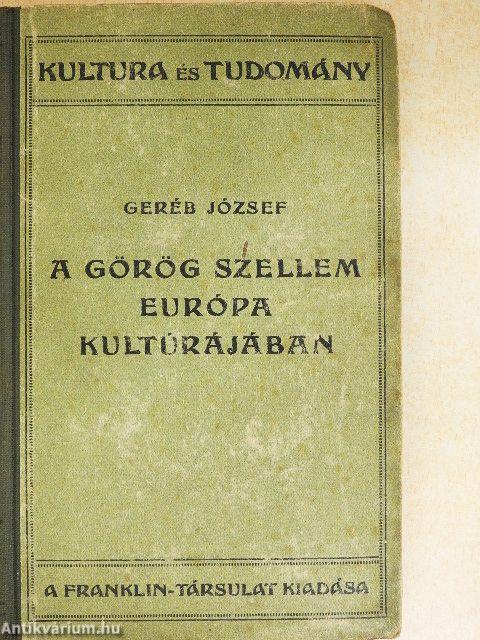 A görög szellem Európa kultúrájában