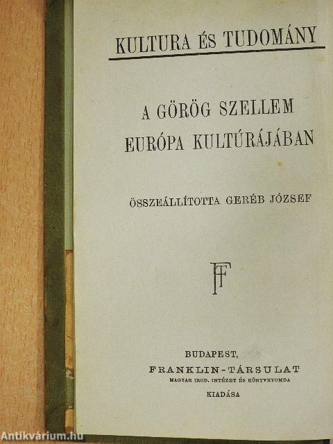 A görög szellem Európa kultúrájában