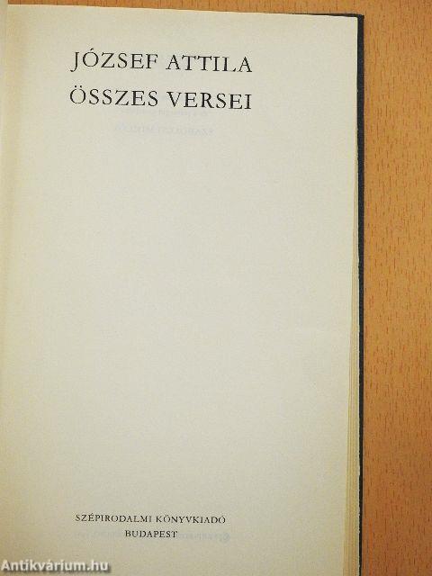 József Attila összes versei