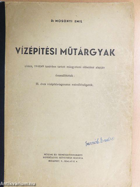 Vízépítési műtárgyak