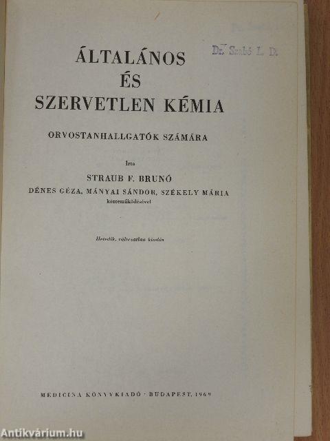 Általános és szervetlen kémia