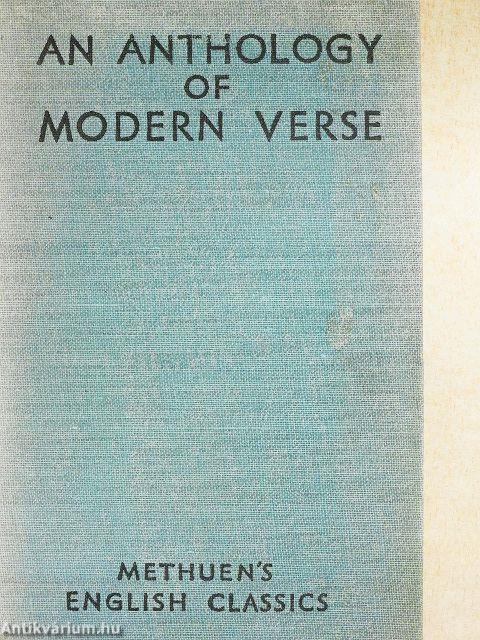 An anthology of modern verse