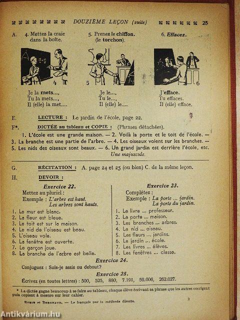 Le francais par la méthode directe I.