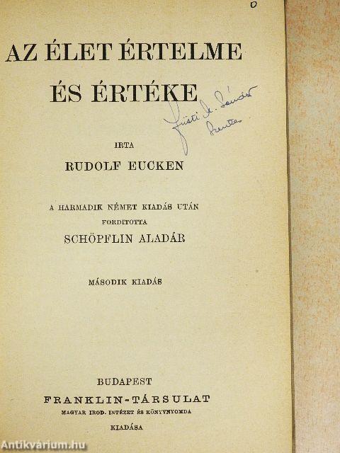 Az élet értelme és értéke