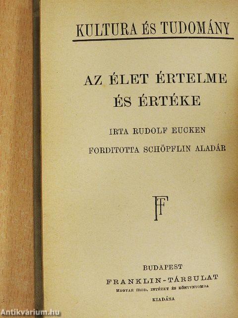 Az élet értelme és értéke