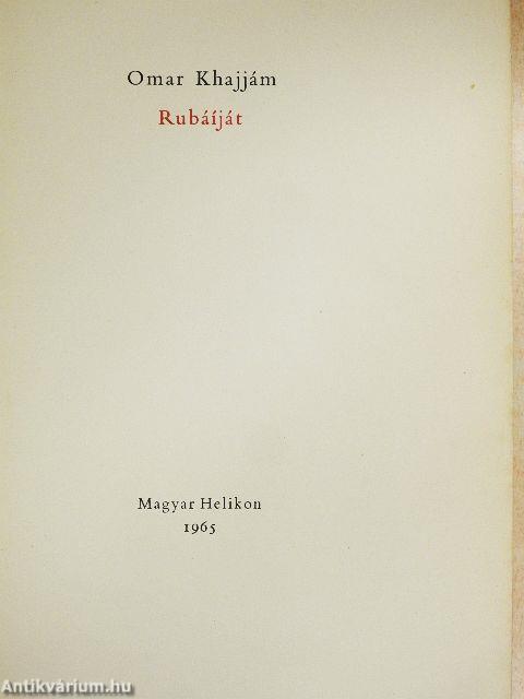 Rubáíját