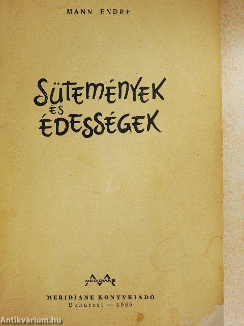 Sütemények és édességek