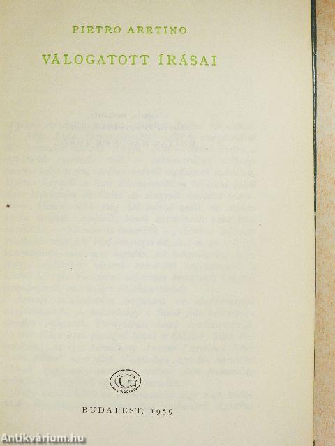 Pietro Aretino válogatott írásai