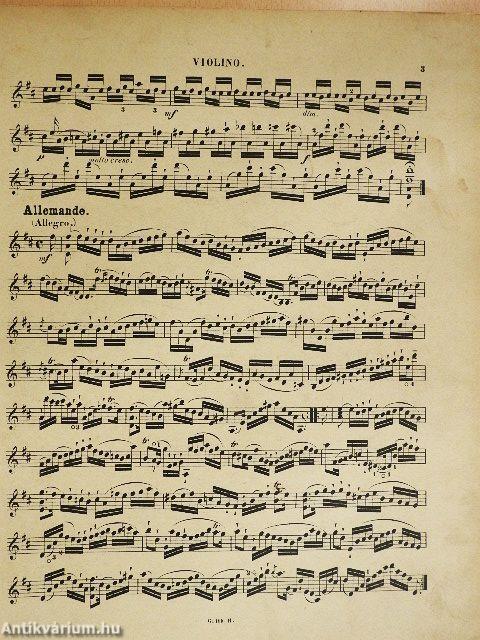 Sechs Suiten für die Violine Solo