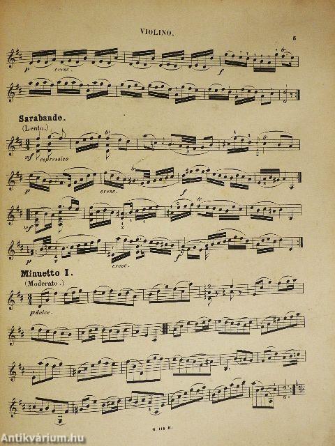 Sechs Suiten für die Violine Solo