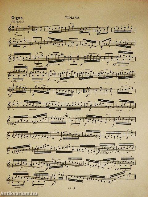 Sechs Suiten für die Violine Solo