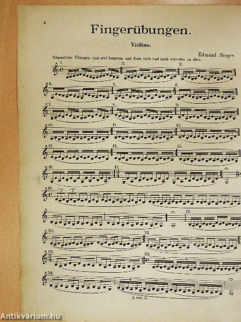 Tägliche Übungen für die Violine