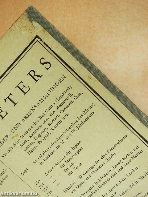 Kanzonetten und Lieder für eine Singstimme mit Klavier