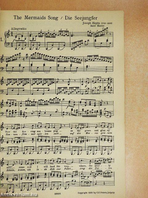 Kanzonetten und Lieder für eine Singstimme mit Klavier