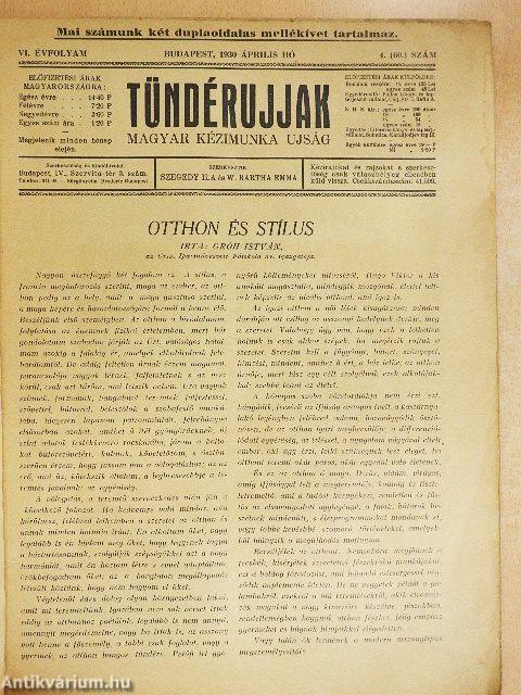 Tündérujjak 1930. április