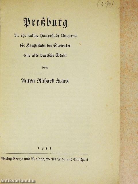 Preßburg (gótbetűs)