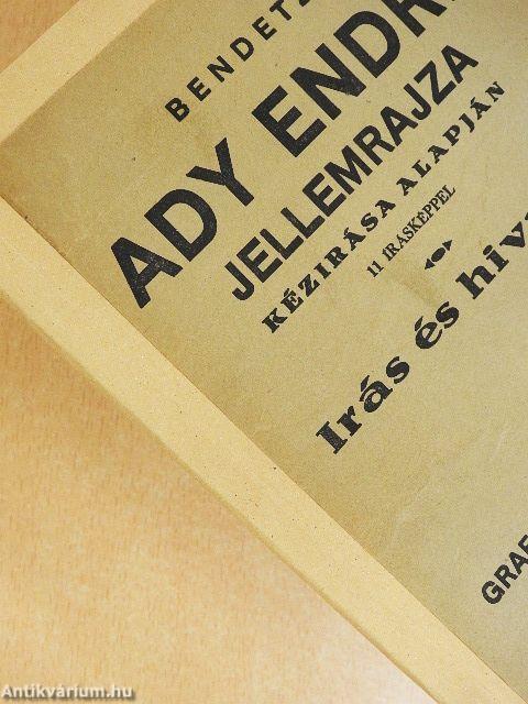 Ady Endre jellemrajza kézirása alapján