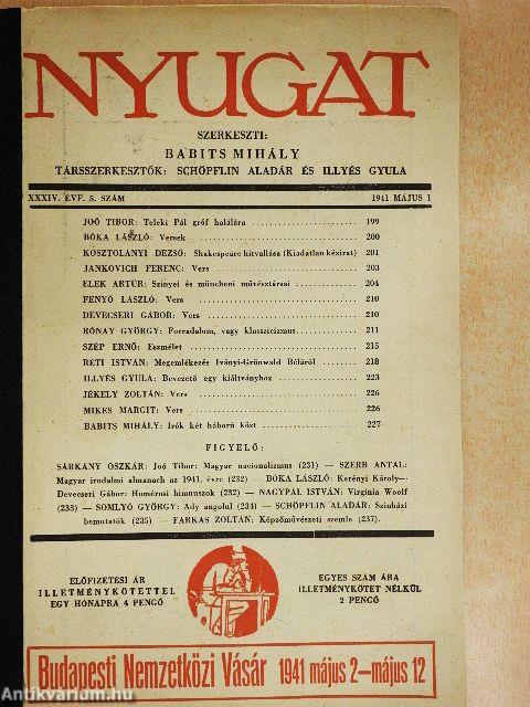 Nyugat 1941. május 1.