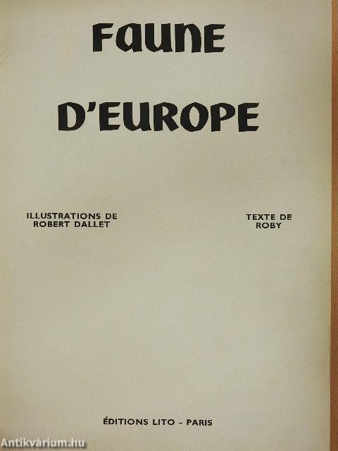 Faune D'Europe