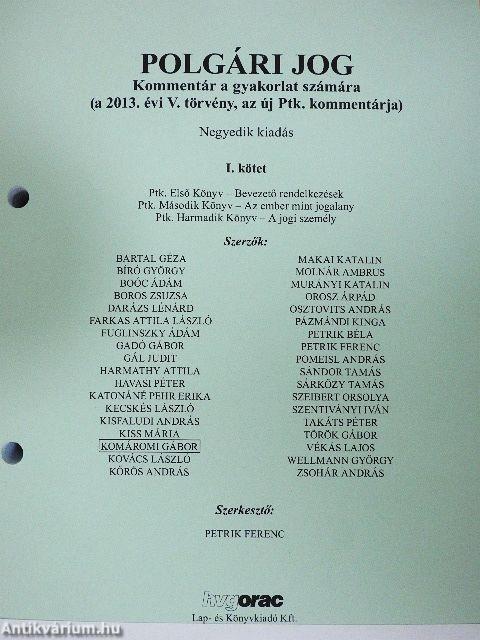 Polgári jog I.