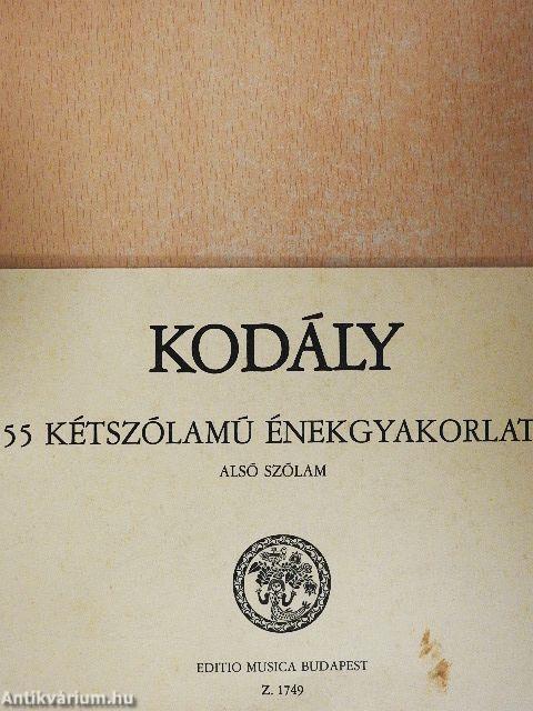 55 kétszólamú énekgyakorlat