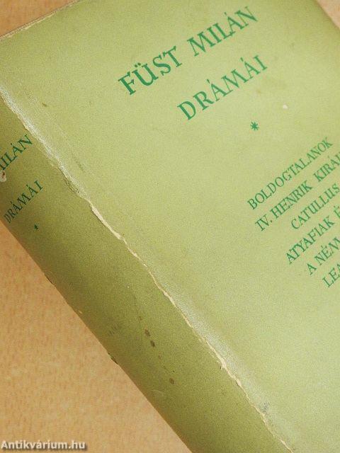 Füst Milán drámái