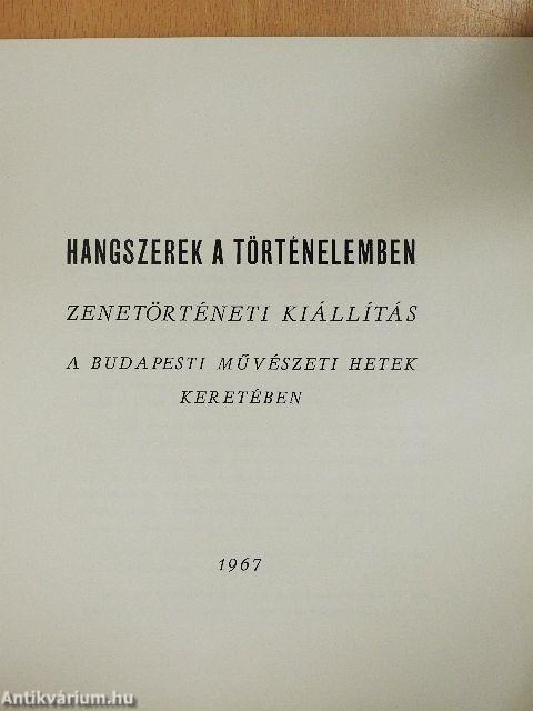 Hangszerek a történelemben