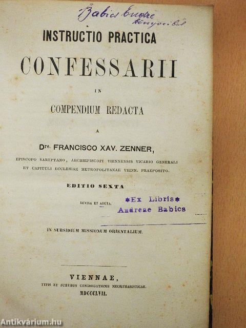 Instructio Practica Confessarii
