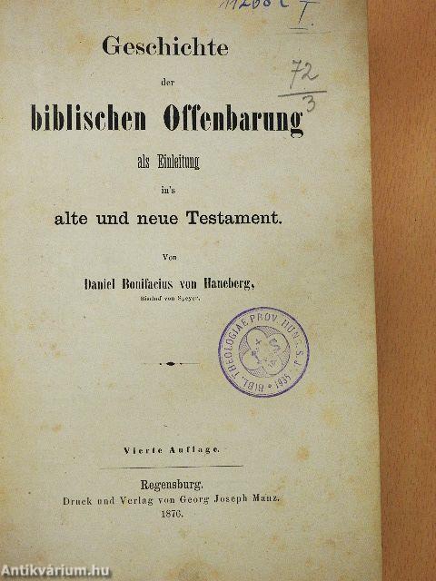 Geschichte der biblischen Offenbarung