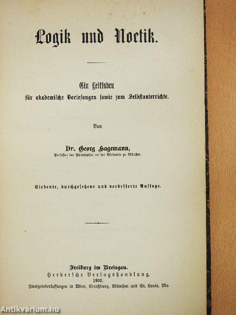 Logik und Noetik (gótbetűs)