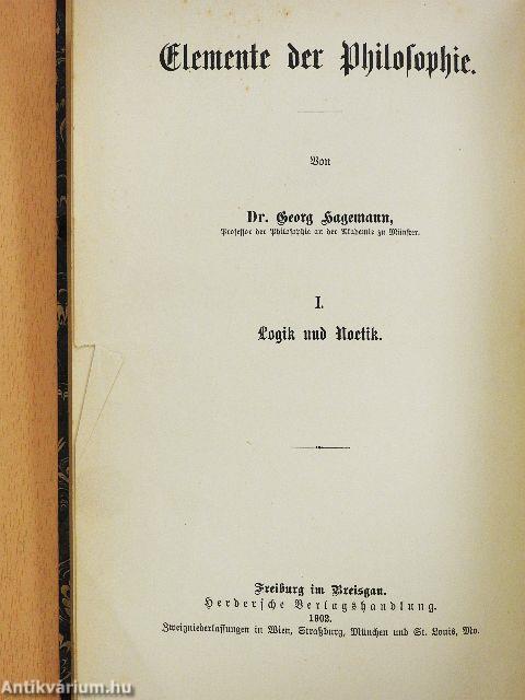 Logik und Noetik (gótbetűs)