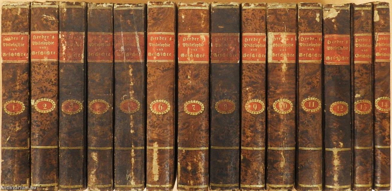 Zur Philosophie und Geschichte 1-14. (gótbetűs)