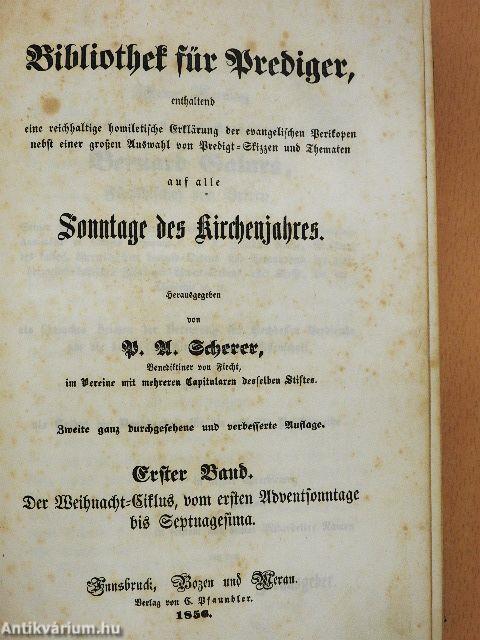 Bibliothek für Prediger I-VIII. (gótbetűs)