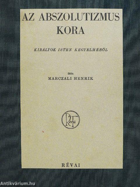 Az abszolutizmus kora