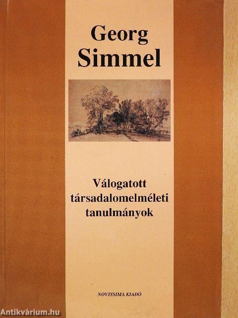 Válogatott társadalomelméleti tanulmányok