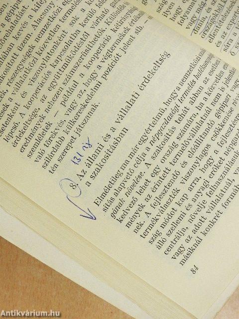 A KGST termelési integráció közgazdasági kérdései