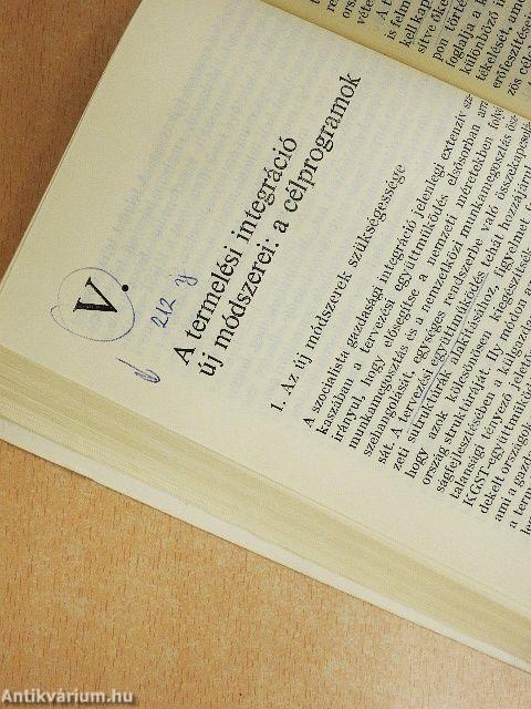 A KGST termelési integráció közgazdasági kérdései