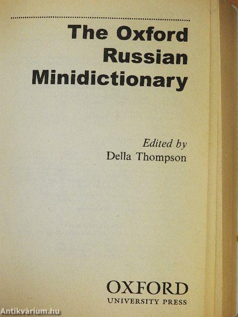 Oxford Russian Minidictionary